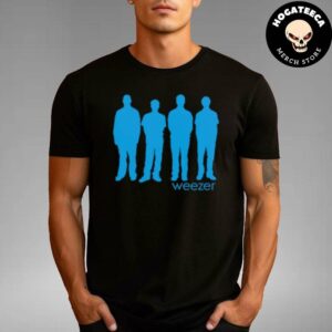 Weezer Merch Blue 30 Anniversary Collection Blue Silhouette Unisex T-Shirt