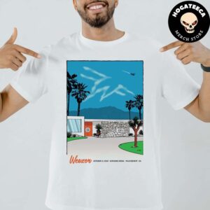 Weezer Merch On October 12 2024 At Acrisure Arena In Palm Desert CA Unisex T Shirt