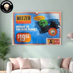 Weezer Voyage To The Blue Planet Tour In Vancouver CA On October 5th 2024 At Rogers Arena 30th anniversary of The Blue Album Home Decor Poster Canvas