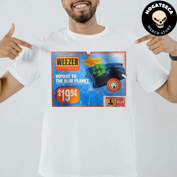 Weezer Voyage To The Blue Planet Tour In Vancouver CA On October 5th 2024 At Rogers Arena 30th anniversary of The Blue Album Unisex T-Shirt