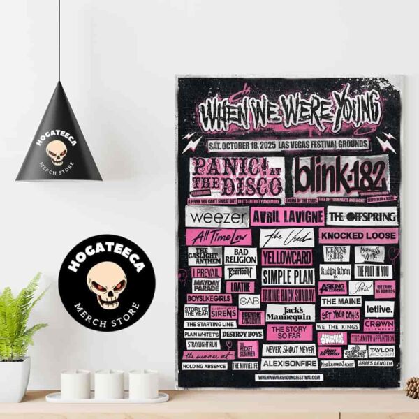 When We Were Young Festival Merch On October 18th 2025 At Las Vegas Festival Grounds Home Decor Poster Canvas