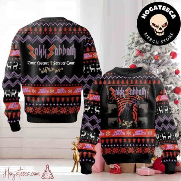 Zakk Sabbath The Native Howl Christmas Sweater Chirstmas Gifts 2024 Xmas For Family And Friends Ugly Sweater