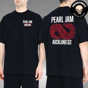 Pearl Jam Dark Matter World Tour Merch Shirt For Show In Auckland Newzealand At Go Media Stadium Mt Smart On Nov 8 2024 Two Sides Unisex T-Shirt