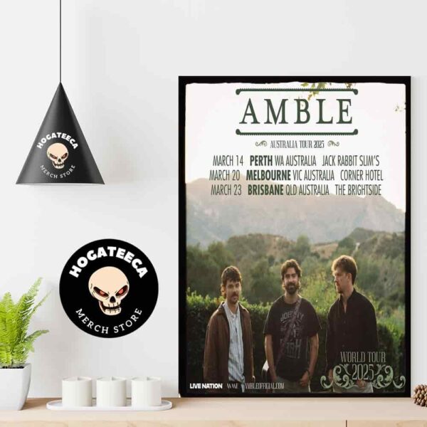 Amble Australia Tour 2025 Performaces Scheduled Home Decor Poster Canvas