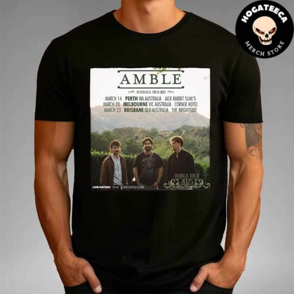 Amble Australia Tour 2025 Performaces Scheduled Unisex T-Shirt