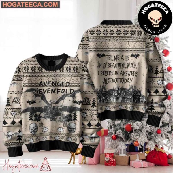 Avenged Sevenfold Tell Me A Lie In A Beautiful Day Chirstmas Gifts 2024 Xmas For Family And Friends Ugly Sweater