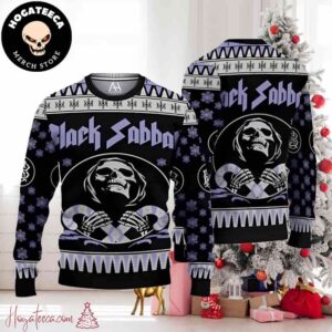 Black Sabbath Band Chirstmas Gifts 2024 For Family And Friends Ugly Sweater