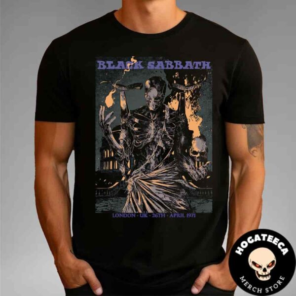 Black Sabbath London UK 26th April 1971 Main Edition Unisex T-Shirt