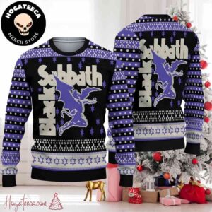 Black Sabbath Rock Band Chirstmas Gifts 2024 For Family And Friends Ugly Sweater