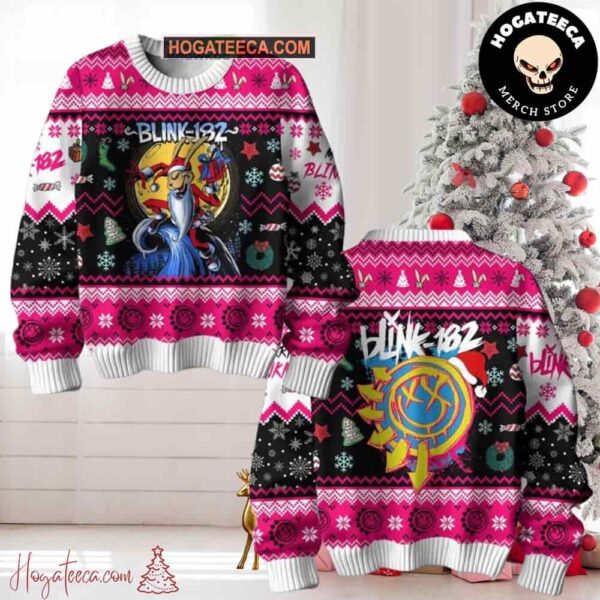 Blink-182 Be Merry Christmas Pop Punk Chirstmas Gifts 2024 Xmas For Family And Friends Ugly Sweater