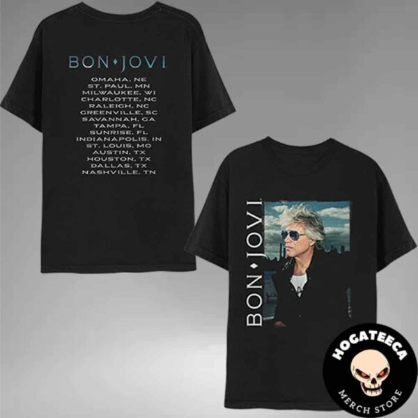 Bon Jovi Tour Dates Two Sides Unisex T-Shirt