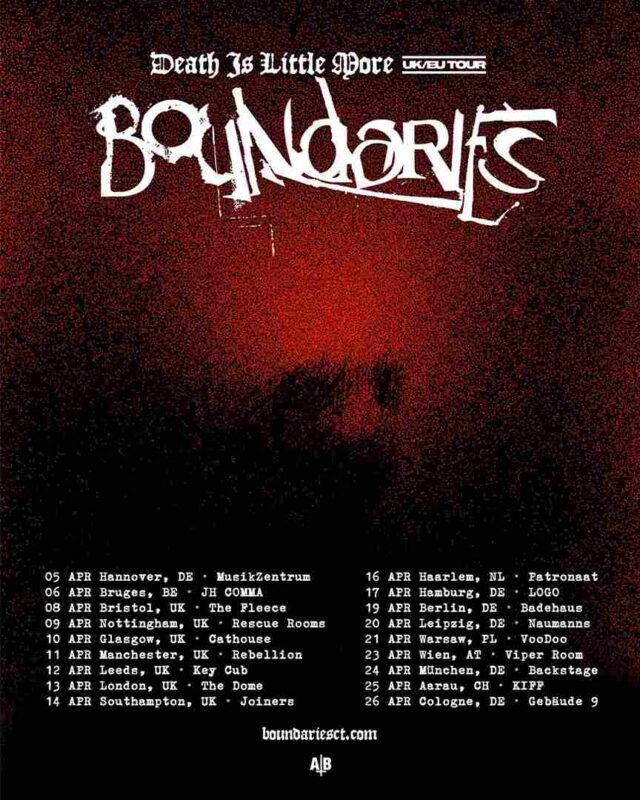 Boundaries Announces April 2025 European Tour Full Dates And Details 11zon