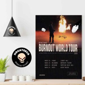 Boywithuke Burnout World Tour 2025 On March 19-20-21-24 On Australia Home Decor Poster Canvas