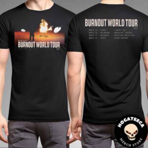 Boywithuke Burnout World Tour 2025 On March 19-20-21-24 On Australia Two Sides Unisex T-Shirt