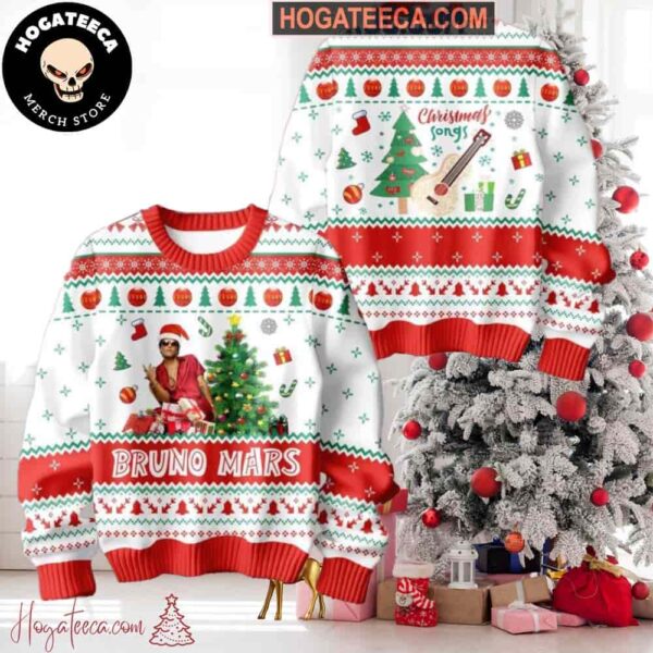 Bruno Mars 2024 Christmas Songs Chirstmas Gifts 2024 Xmas For Family And Friends Ugly Sweater