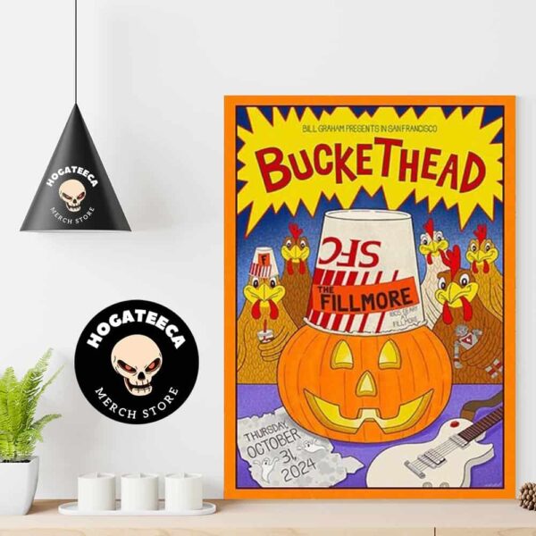 Buckethead At The Fillmore On Thu Oct 31 2024 Home Decor Poster Canvas