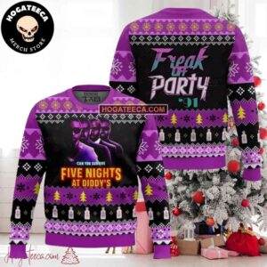 Can You Survive Five Nights At Diddy Chirstmas Gifts 2024 Xmas For Family And Friends Ugly Sweater