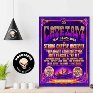 Cavejam On May 24-25 2025 Memorial Day Weekend Full Lineup Home Decor Poster Canvas