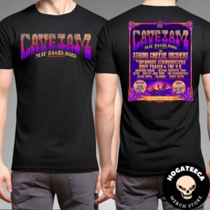 Cavejam On May 24-25 2025 Memorial Day Weekend Full Lineup Two Sides Unisex T-Shirt