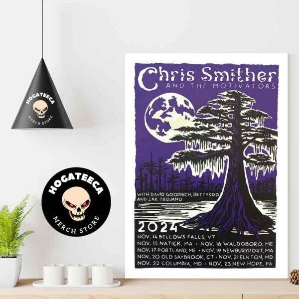 Chris Smither And The Motivators With David Goodrich Bettysoo And Zak Trojano Fall Tour 2024 Performances Scheduled Home Decor Poster Canvas