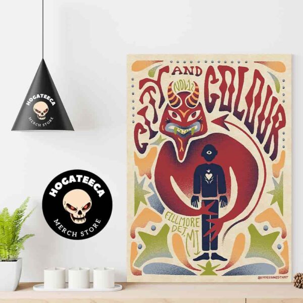 City And Colour Merch For Show On Nov 1 2 2024 Fillmore Det Mi Home Decor Poster Canvas