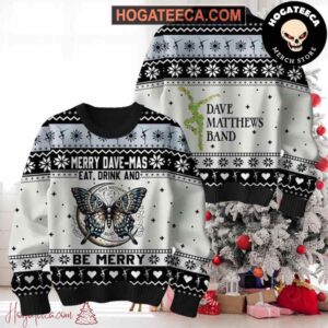 Dave Matthews Band Eat Drink And Be Merry Chirstmas Gifts 2024 Xmas For Family And Friends Ugly Sweater