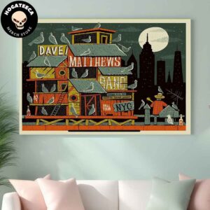 Dave Matthews Band Fall Tour Merch For Show On November 22-23 2024 At Madison Square Garden In New York Home Decor Poster Canvas