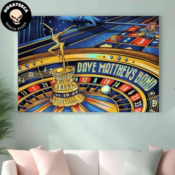 Dave Matthews Band Merch For Show In Uncasville Ct At Mohegan Sun Arena On Nov 19 2024 Home Decor Poster Canvas