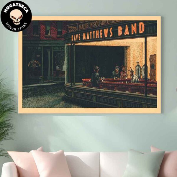 Dave Matthews Band Merch For Show On Nov 23 2024 At The Madison Square Garden In New York Home Decor Poster Canvas