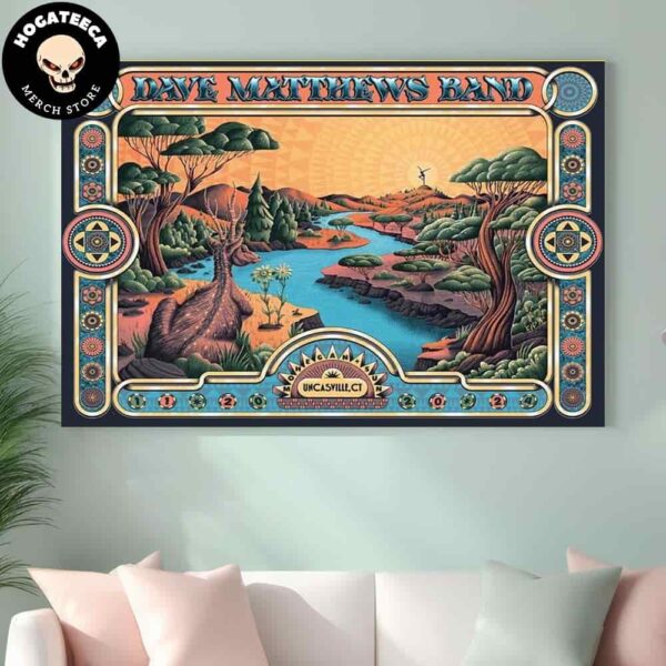 Dave Matthews Band Merch On November 20th 2024 At Mohegan Sun Arena In Uncasville Ct USA Home Decor Poster Canvas