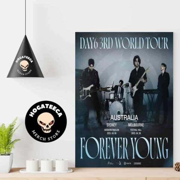 Day6 3rd World Tour Australia In Sydney And Melbourne On April 6-9 2025 Home Decor Poster Canvas