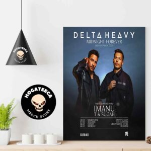 Delta Heavy Midnight Forever 2025 Australia Tour With Imanu T And Sugah Performances Scheduled Home Decor Poster Canvas