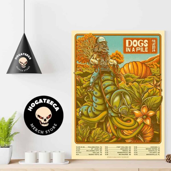 Dogs In A Pile Fall Tour 2024 Performances Scheduled On October And November Home Decor Poster Canvas