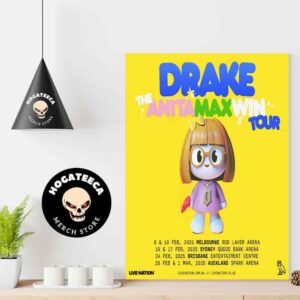 Drake Anita Max Win Tour Feb 2025 In Australia Performances Scheduled Home Decor Poster Canvas