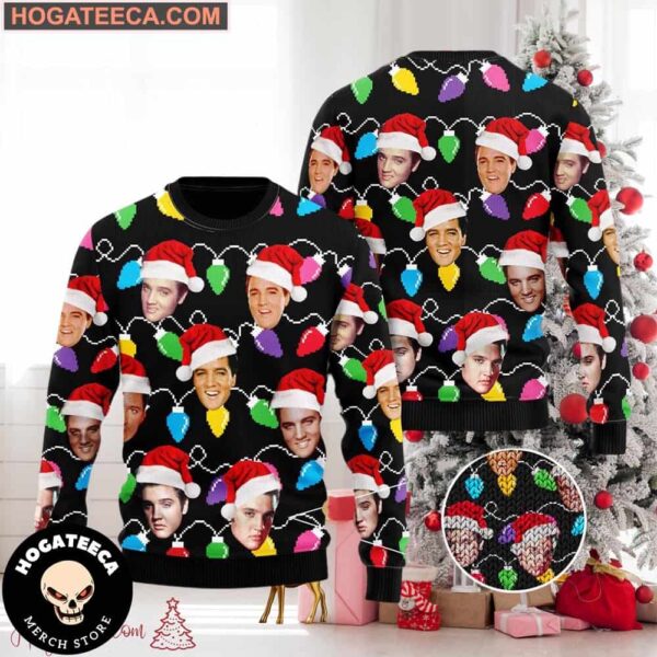 Elvis Presley Funny Moment  Chirstmas Gifts 2024 Xmas For Family And Friends Ugly Sweater