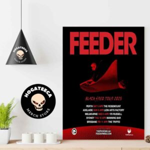 Feeder Black Red Tour 2025 Performances Scheduled On April Home Decor Poster Canvas