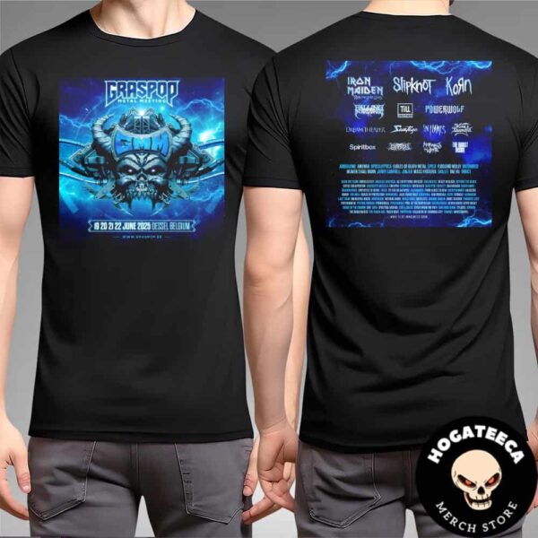 Graspop Metal Meeting 19-20-21-22 June 2025 Festivalpark Stenehei Kastelsedijk 2480 Dessel Two Sides Unsex T-Shirt