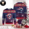 Grateful Dead Skating Bears Snowflakes Pattern Chirstmas Gifts 2024 For Family And Friends Ugly Sweater