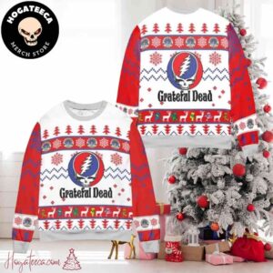 Grateful Dead Rock Band Chirstmas Gifts 2024 For Family And Friends Ugly Sweater