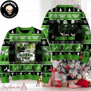 Green Day Chicago 1994 Enjoying Chirstmas Gifts 2024 Xmas For Family And Friends Ugly Sweater