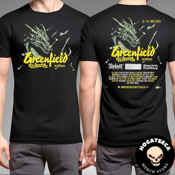 Greenfield Festival 2025 On June 12-14 Interlaken Ben Switzerland Two Sides Unisex T-Shirt