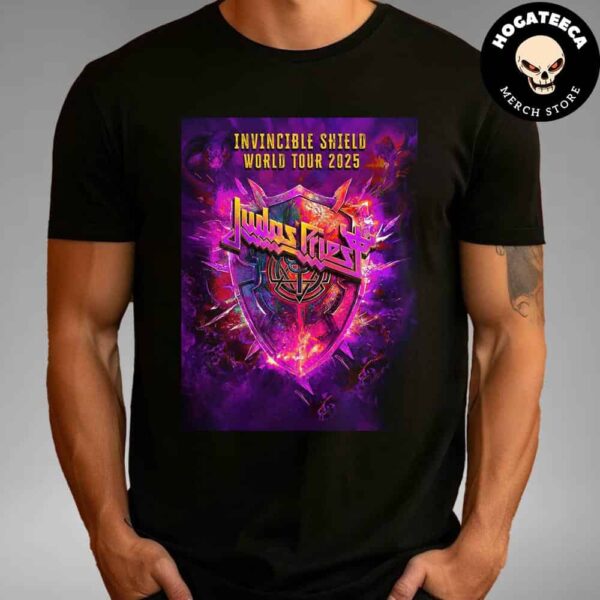 Judas Priest Invincible Shield World Tour 2025 On 7th May At Arena Monterrey In Monterrey Mexico Unisex T-Shirt