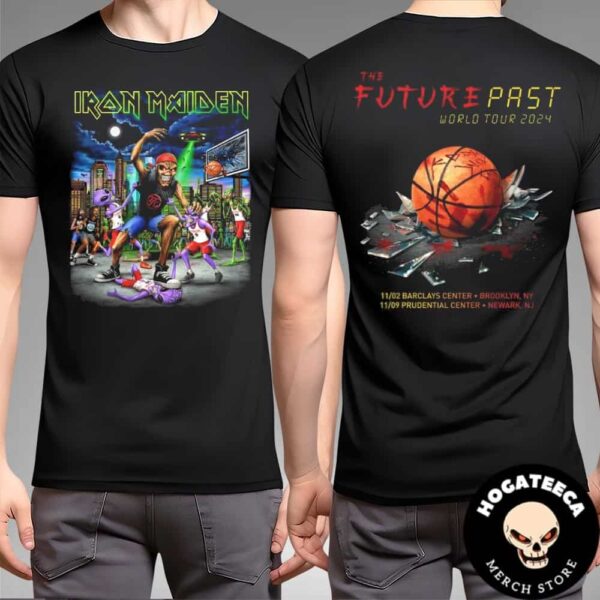 Iron Maiden The Future Past 2024 Tour On Nov 2 In New York NY And Nov 9 Newark NJ Two Sides Unisex T-Shirt