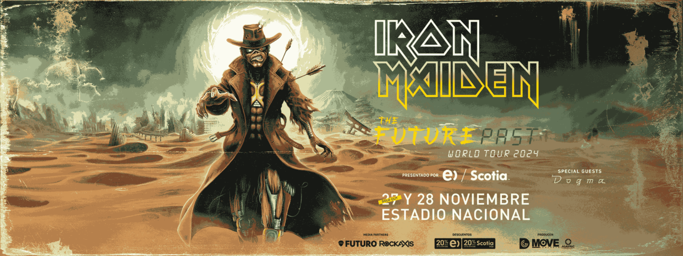 Iron Maiden The Future Past Tour 2024 On 27 28 Nov 2024 In Santiago CHILE At Estadio Nacional 11zon