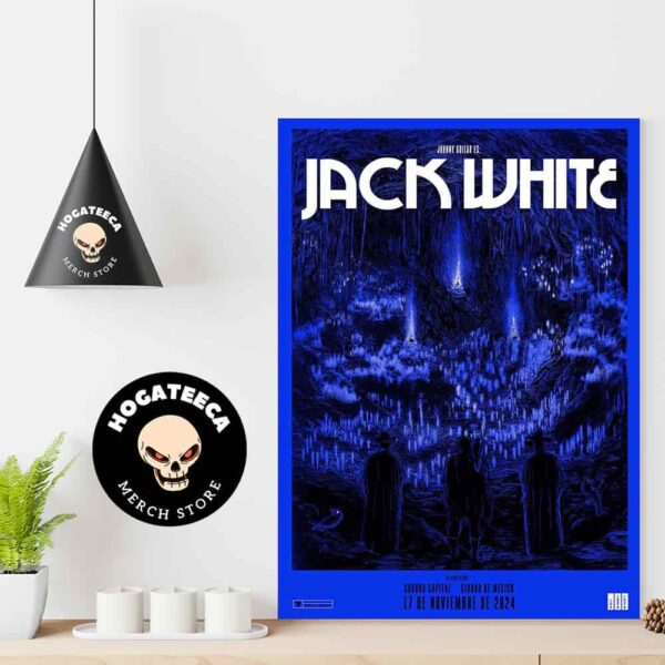 Jack White Merch At Corona Capital In Ciudad De Mexico On Noviembre 17 2024 Home Decor Poster Canvas