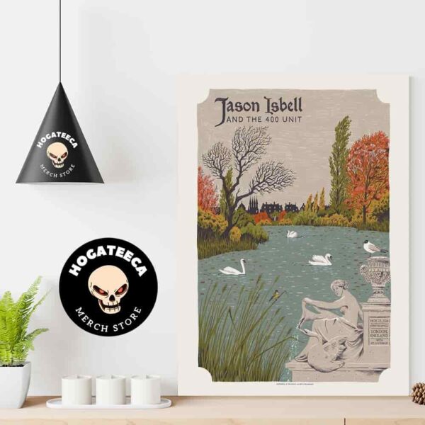 Jason Isbell And The 400 Unit Merch For Show On Nov 25 2024 In London England Home Decor Poster Canvas