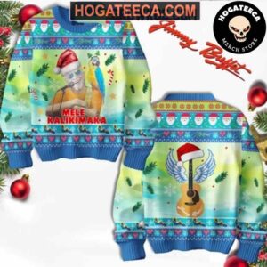 Jimmy Buffett Mele Kalikimaka Chirstmas Gifts 2024 Xmas For Family And Friends Ugly Sweater