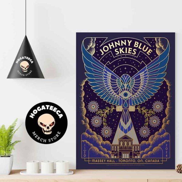 Johhny Blue Skies Merch At Massey Hall In Toronto On Canada On Nov 20 2024 Home Decor Poster Canvas