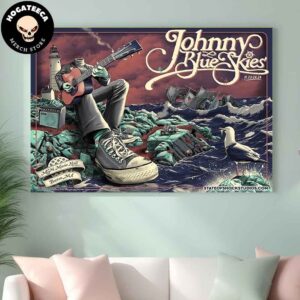 Johnny Blue Skies Merch For Show On Nov 23-24 2024 In Boston At The Mgm Music Hall At Fenway Park Home Decor Poster Canvas