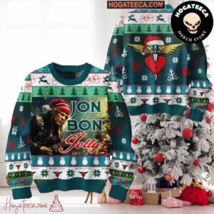 Jon Bon Jovi Jolly 2024 Snowman Chirstmas Gifts 2024 Xmas For Family And Friends Ugly Sweater